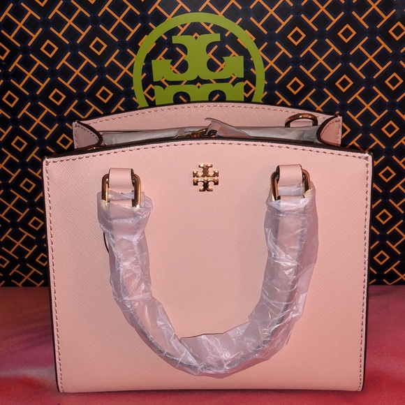Tory Burch Emerson Micro Satchel in Pink Quartz - Picture 3 of 10